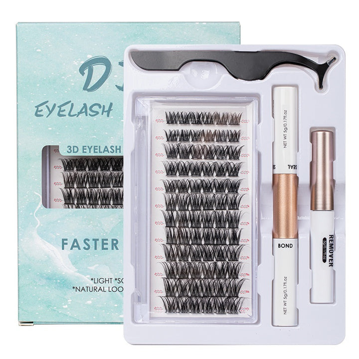 👁️✨ Self-Grafting Single Cluster Eyelash Set – DIY Lash Extension Kit