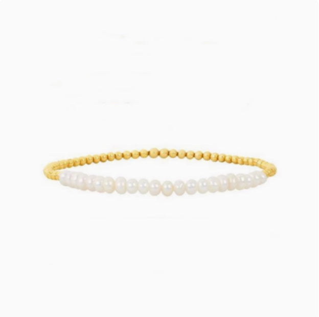 Simple & Versatile Baroque Freshwater Pearl Bracelet – Unisex Jewelry