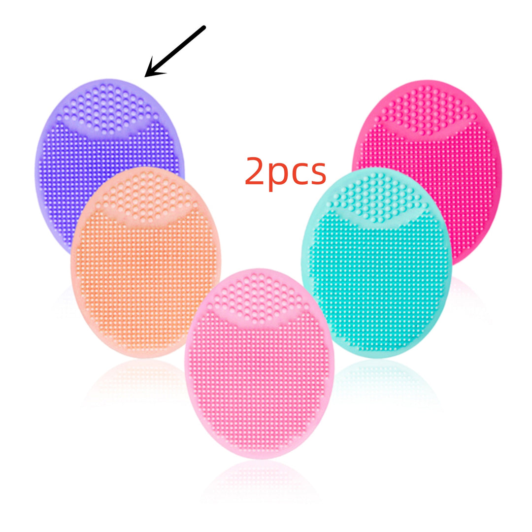🧼💖 Silicone Oval Facial Brush | Gentle Cleansing & Skin Massage Tool