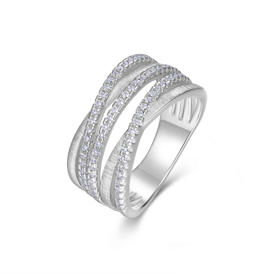 Luxury Minimalist Moissanite Ring – Platinum-Plated S925 Silver, GRA Certified, Customizable