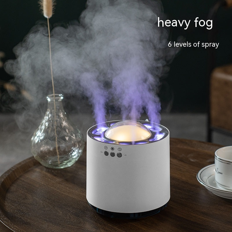 💧🎶 Desktop Heavy Fog Humidifier | Music Rhythm Ambient Light Diffuser ✨