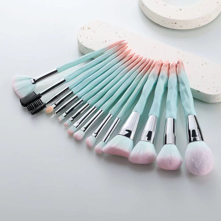 ✨ Foundation, Nose Shadow & Blush Makeup Brush Set — Full Beauty Kit 💄