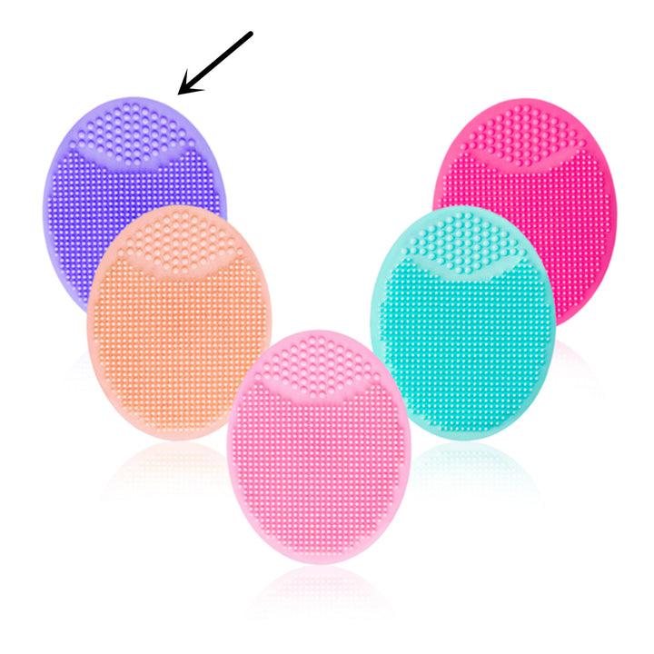 🧼💖 Silicone Oval Facial Brush | Gentle Cleansing & Skin Massage Tool