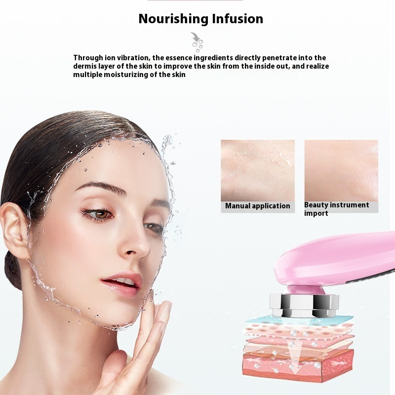 💖✨ Household Color Light Beauty Instrument | Micro-current Facial Massage & Deep Cleansing Device