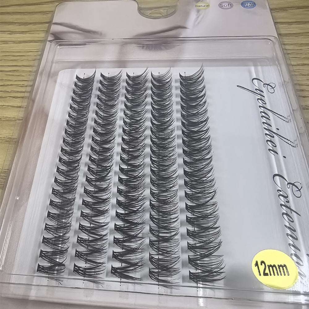 👁️✨ 5 Rows of 40D Cluster Segmented Lashes – DIY Lash Extension Set