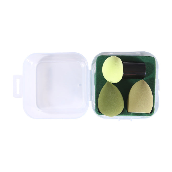 🥚💄 Fashionable Mushroom Head Beauty Egg Cushion Puff Set – Multi-Shape Makeup Sponge Kit (Wet & Dry)