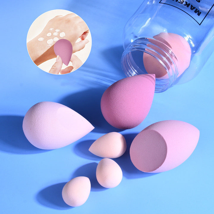 💄✨ Drift Bottle Boxed Beauty Egg | 7-Piece Soft Makeup Sponge Set