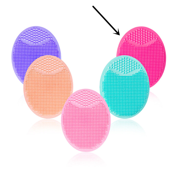 🧼💖 Silicone Oval Facial Brush | Gentle Cleansing & Skin Massage Tool