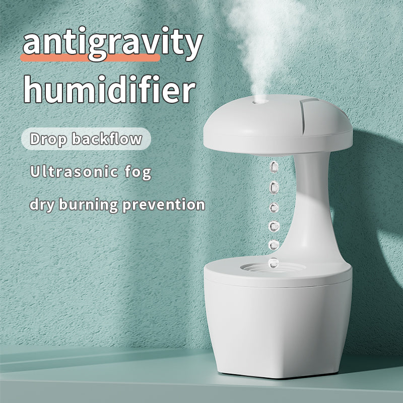 💧✨ Anti-Gravity Water Droplet Humidifier | 800ml USB Aromatherapy Diffuser 🌊