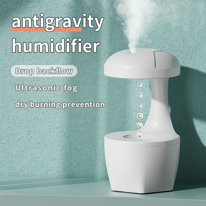 💧✨ Anti-Gravity Water Droplet Humidifier | 800ml USB Aromatherapy Diffuser 🌊