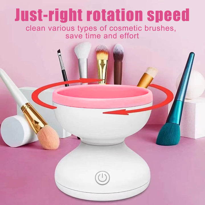 ✨ Portable USB Makeup Brush Cleaner — Automatic Washing Tool 💄🧼⚡