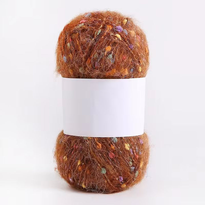 Colored Mohair Knitting Yarn – Soft Hand Woven Mohair Thread for Sweaters, Scarves & DIY Crafts