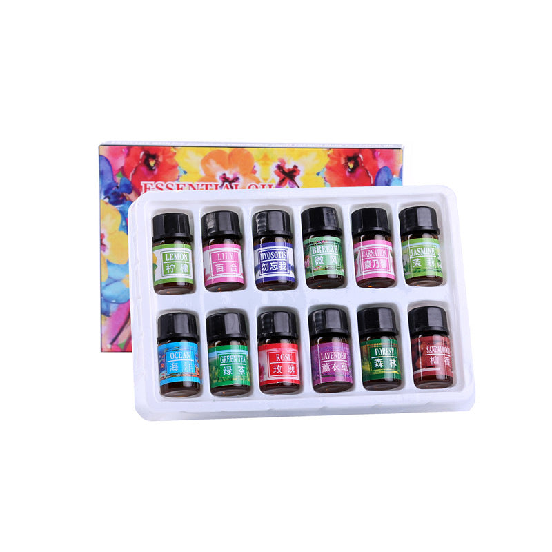 ✨ Water-Soluble Humidifier Aromatherapy Essential Oils Set — 12 × 3ml 🌿💧