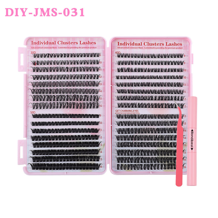 👁️✨ DIY Daily Natural Thick Segment Single Cluster False Eyelashes – Extension Kit