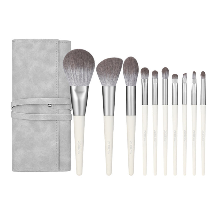 ✨ Anti-raw Fox Tail Nano Micro-carved 10-Piece Makeup Brush Set 💄