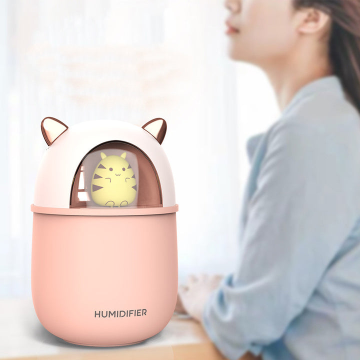 🌸✨ Small Desktop Cute Pet Double Spray Humidifier 💧🐶