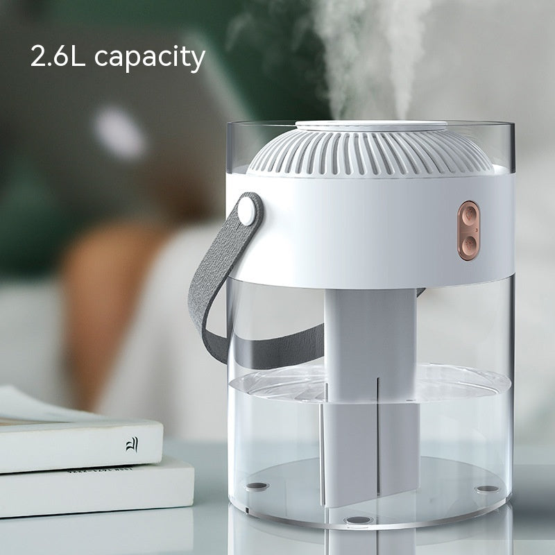 💧🏠 Large-Capacity Double Spray Humidifier | Dual Nozzle Ambient Light Atomizer