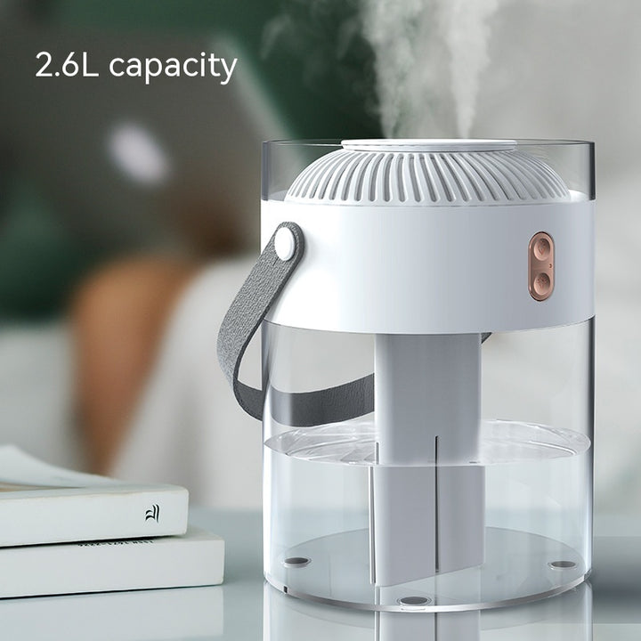 💧🏠 Large-Capacity Double Spray Humidifier | Dual Nozzle Ambient Light Atomizer