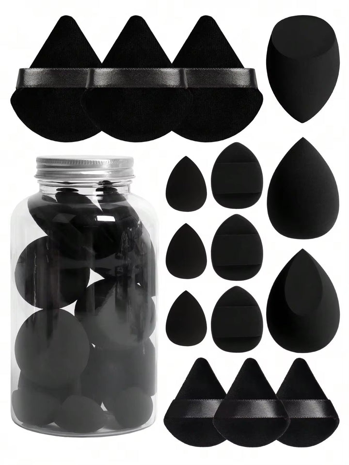 💄✨ 15-Piece Powder Puff Set in Floating Bottle