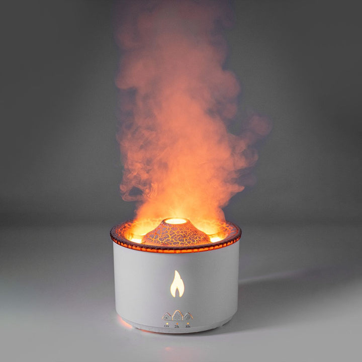 🌋🔥 Creative Volcano Aromatherapy Humidifier | Flame & Smoke Ring Mist Diffuser