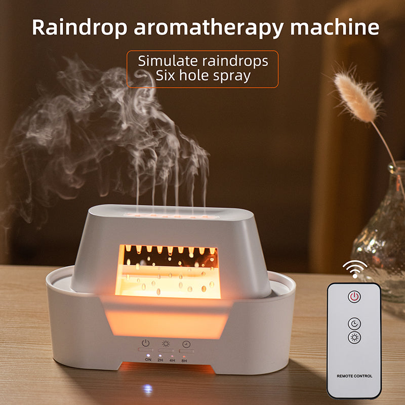 🌧️💧 Rain Drop Air Diffuser | 300ML Ultrasonic Humidifier with Remote Control ✨