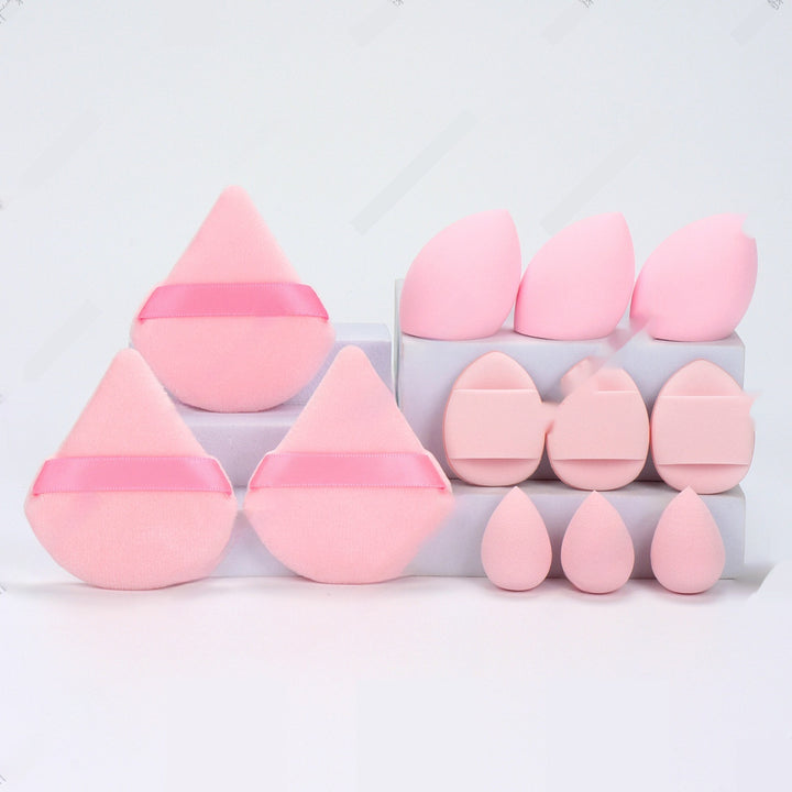 🥚💄 12-Piece Makeup Sponge Puff Set – Soft Beauty Blender Kit (Wet & Dry Use)