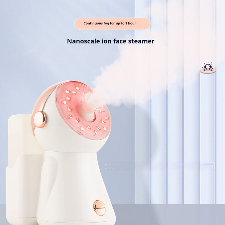 💆‍♀️🌈 Facial Steamer With 7-Color LED Light