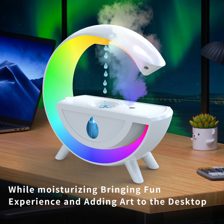 💧🌈 Anti-Gravity Water Drop Humidifier | RGB LED Night Light Desk Lamp ✨
