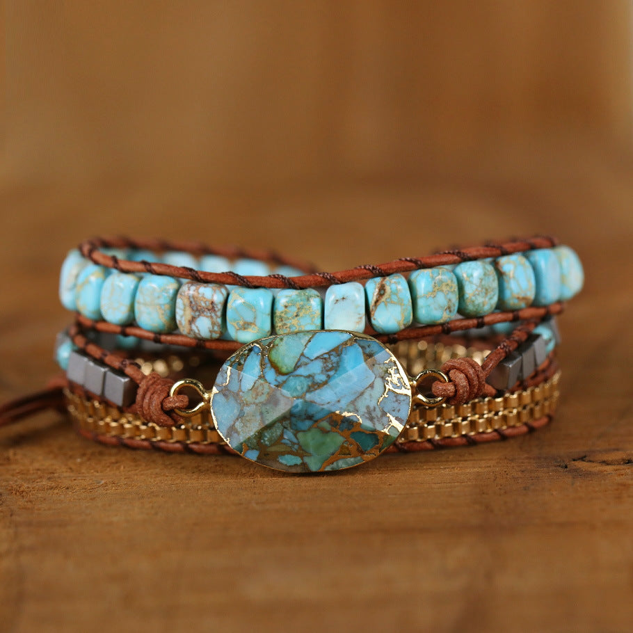 Retro Gold Thread Loose Chain Bracelet – Unisex Vintage Style