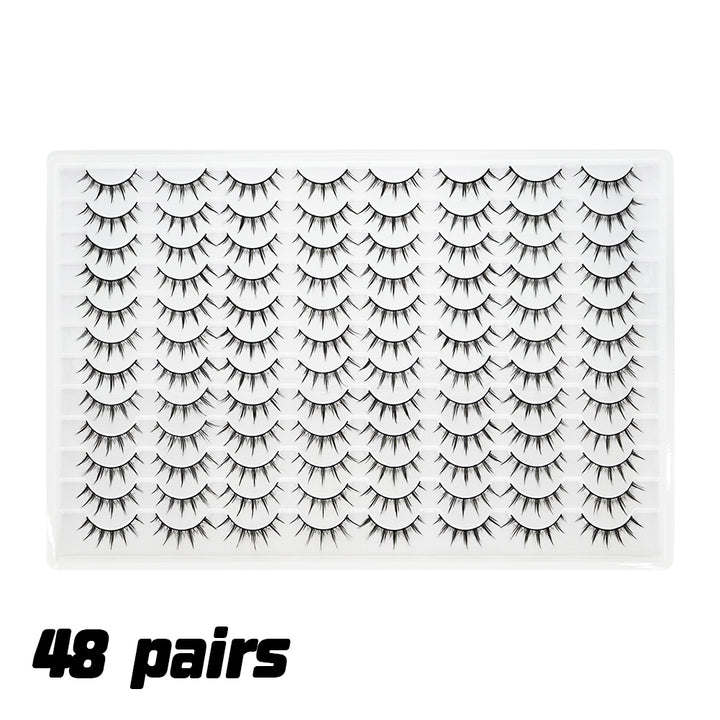👁️✨ 3D False Eyelashes – Multi-Layered Realistic Soft & Comfortable Reusable Lashes