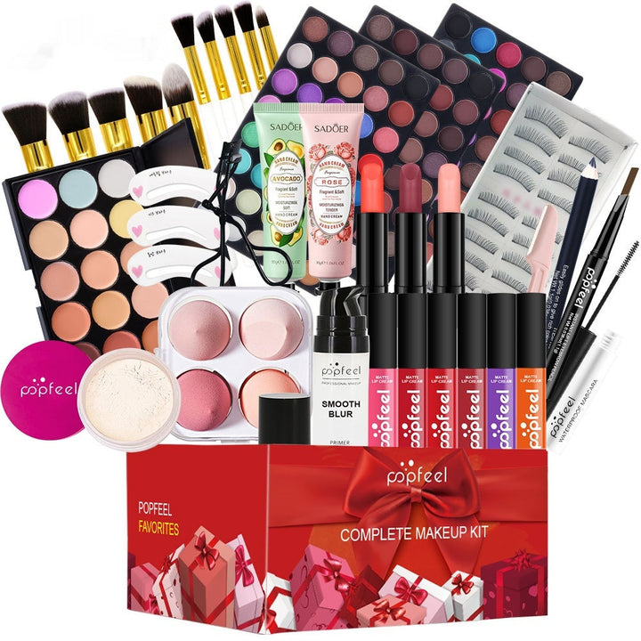🧜‍♀️ POPFEEL Multifunctional Makeup Set – All-in-One Cosmetic Kit (Green Mermaid) ✨