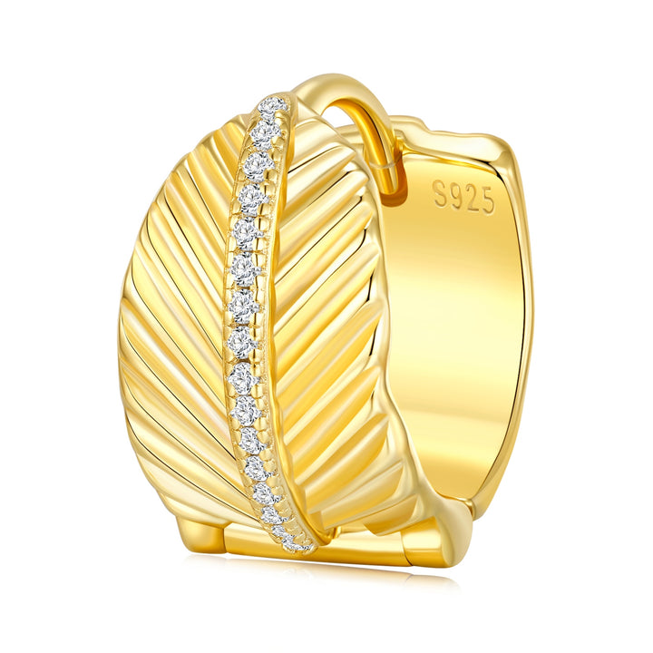 Luxury Minimalist Moissanite Earrings – Gold-Plated S925 Silver