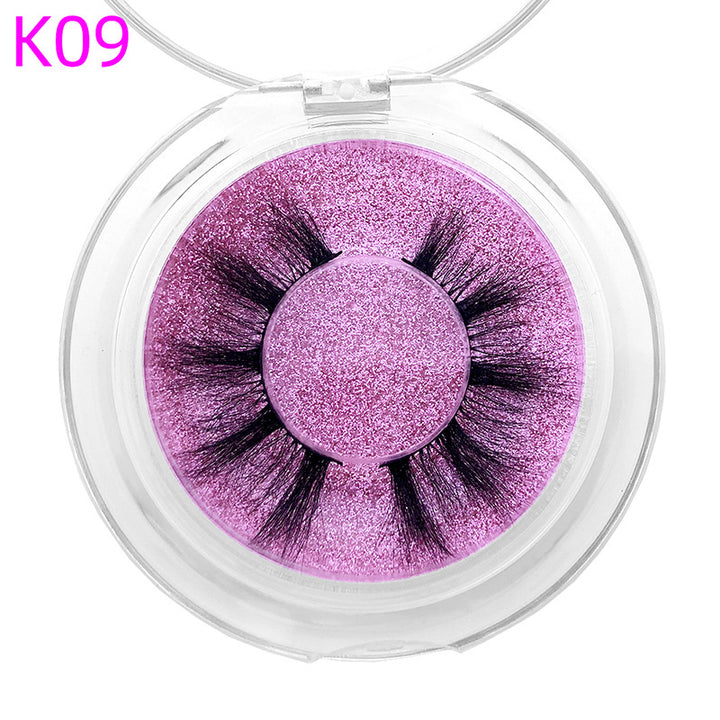 👁️✨ 8D Mink Hair False Eyelashes – Thick Handmade Volume Lash Set