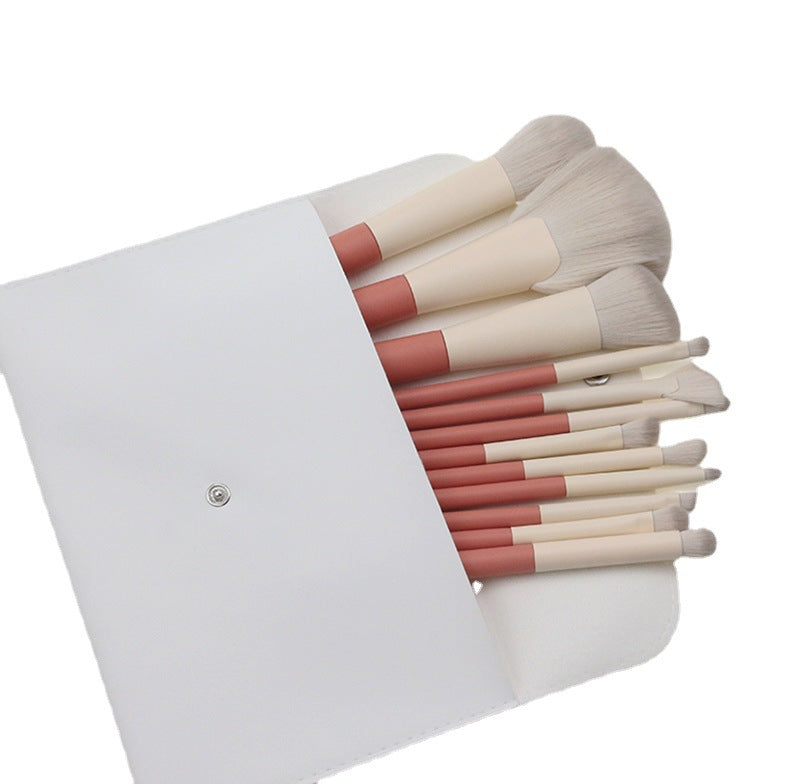 ✨ 12-Piece Powder & Blusher Makeup Brush Set — Complete Beauty Tools Kit 💄