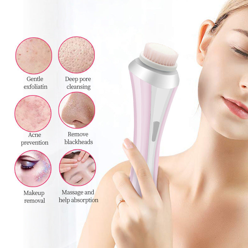 💖🧼 Multifunctional Facial Cleaner Electric Massage Instrument | Rechargeable Deep Cleansing Device