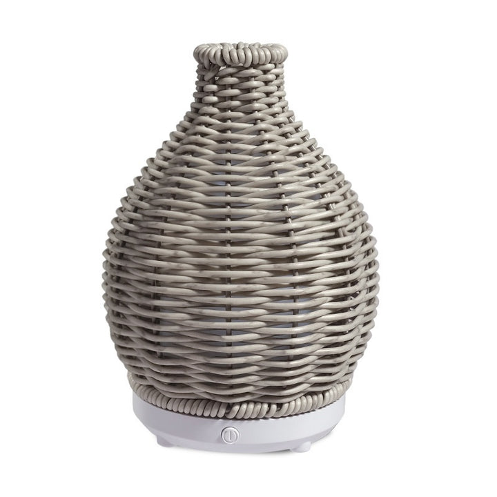 🌿💧 Rattan Domestic Aromatherapy Humidifier | Vase-Style Ultrasonic Desk Diffuser ✨
