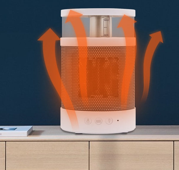 🔥💧 3-in-1 Space Heater | Fast Heating + Humidifier + Night Light 🌈