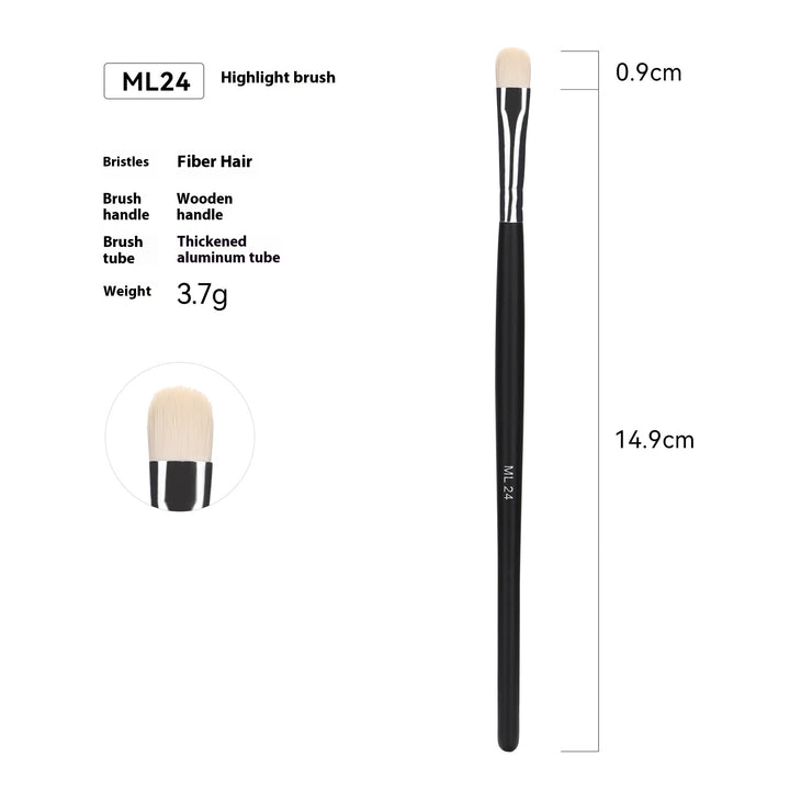 🖌️ 32-Piece Professional Makeup Brush Set – Wooden Handle Brushes with Leather Storage Bag 💄✨