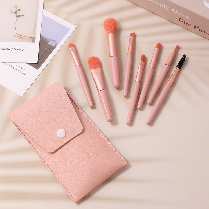 ✨ 8-Piece Macaron Mini Makeup Brush Set — cute, compact & flawless 💄🍬