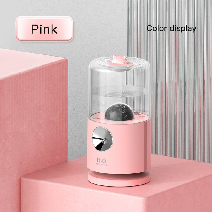 🌙💧 Smart Rotary Projection Humidifier | Mini Aroma Mist Diffuser ✨🌿