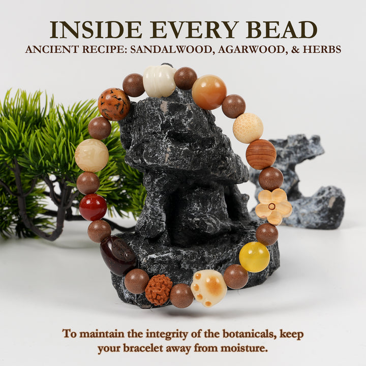 Chinese Herbal Bead Bracelet – Lightweight Traditional Wellness Jewelry