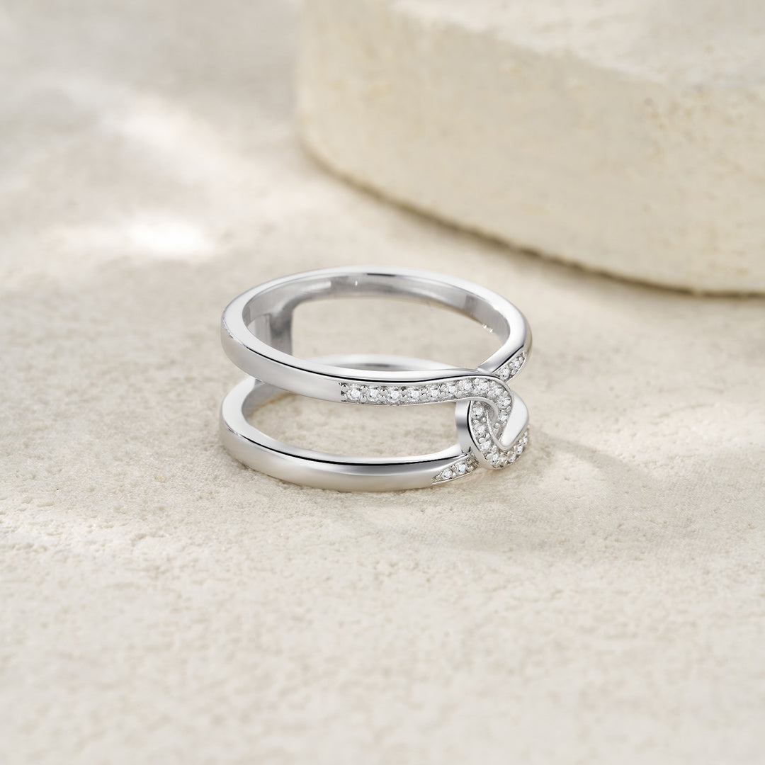 💍 Minimalist Moissanite Ring – Platinum-Plated S925 Silver (4.7g, Sizes 5–9) 💍