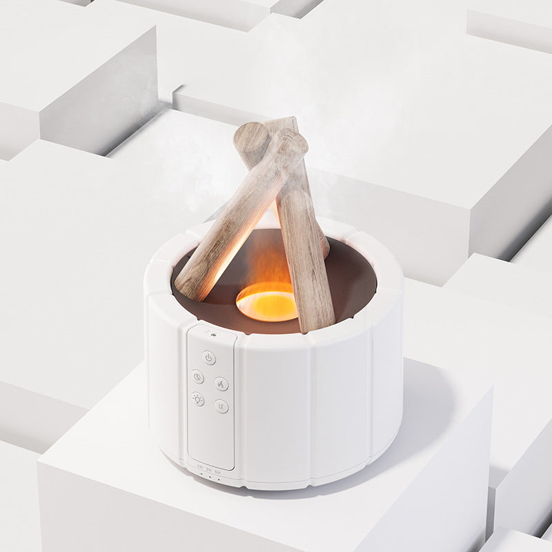 🔥 Simulated Flame Aromatherapy Machine | Ultrasonic Humidifier & Essential Oil Diffuser