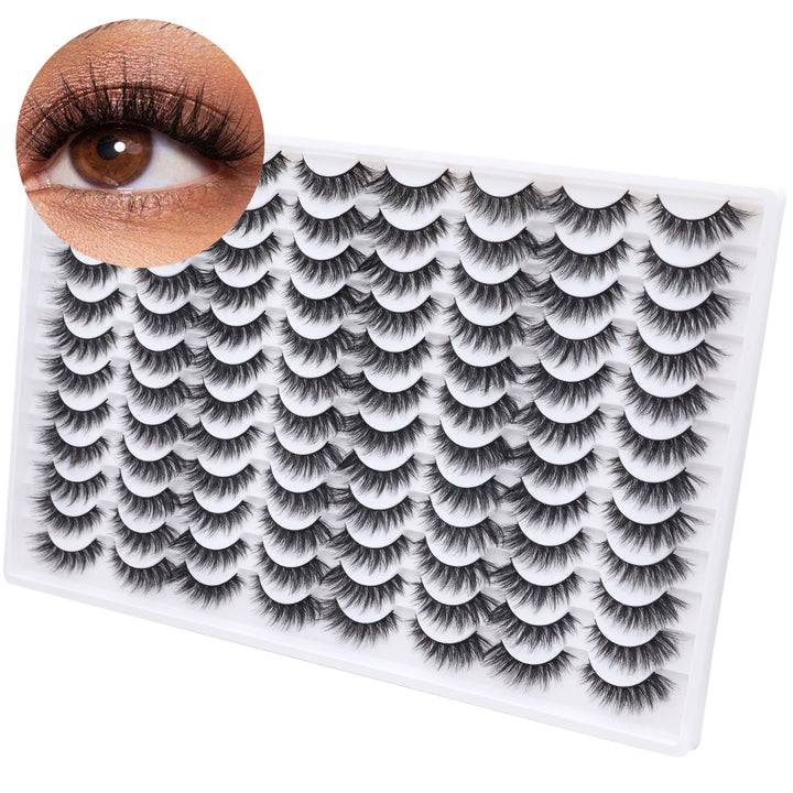 👁️✨ 3D False Eyelashes – Multi-Layered Realistic Soft & Comfortable Lashes