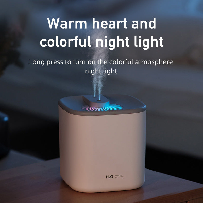 💧⚡ Dual-Jet Large Fog Humidifier | 3000ml Household Air Moisturizing Device ✨