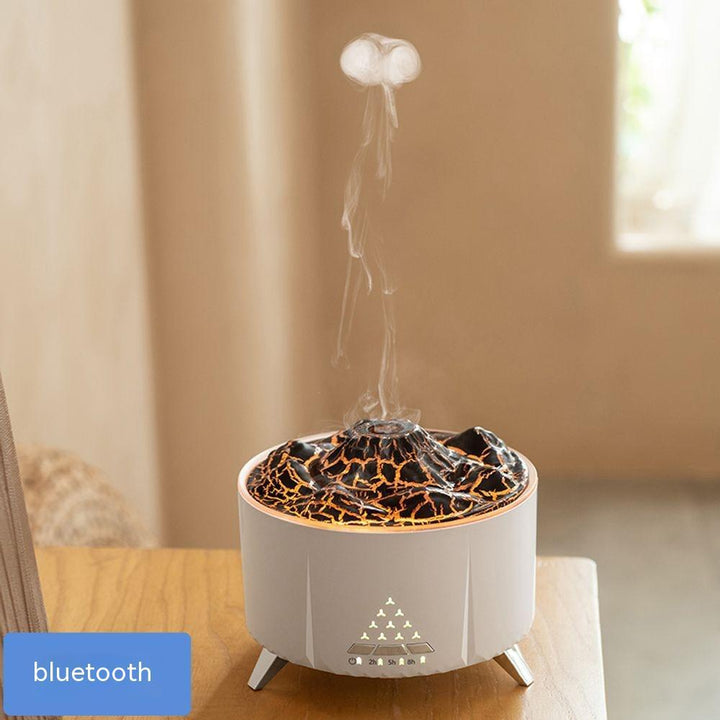 🌋💧 White Noise Volcano Humidifier | Bluetooth Speaker Aroma Diffuser 🎶✨