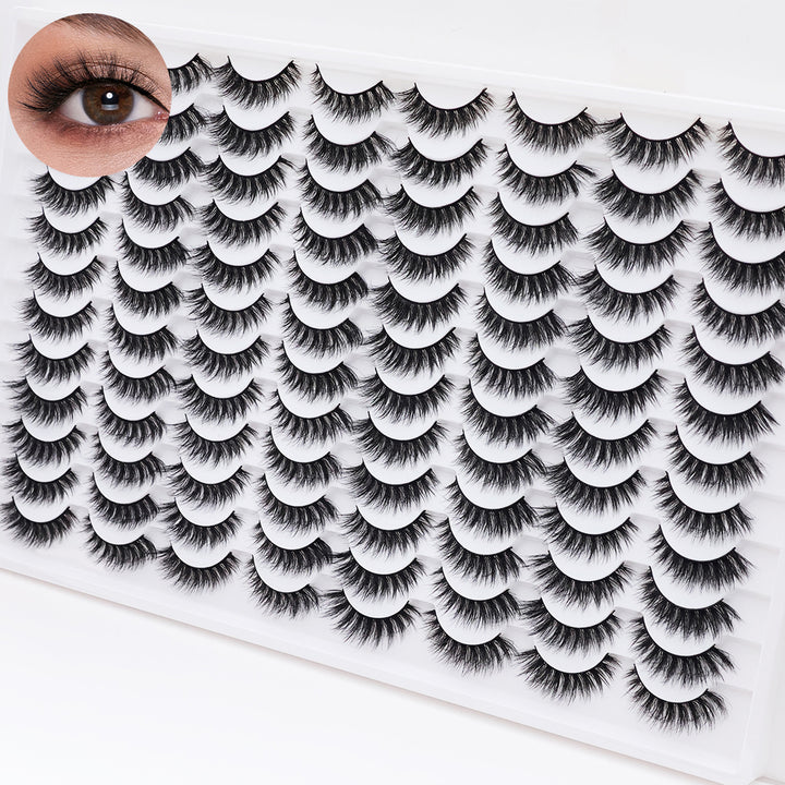 👁️✨ 3D False Eyelashes – Multi-Layered, Realistic, Soft & Comfortable