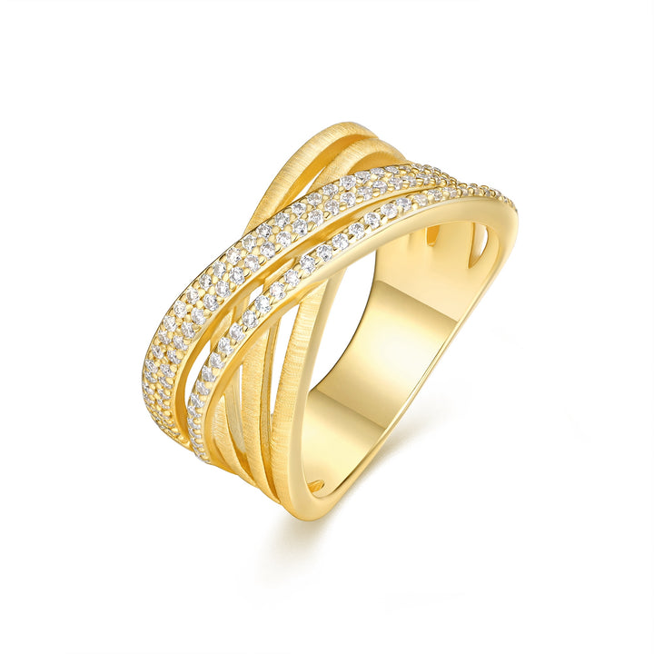 💍 Engraved Minimalist Moissanite Ring – Gold-Plated S925 Silver (7g, Sizes 5–9) 💍