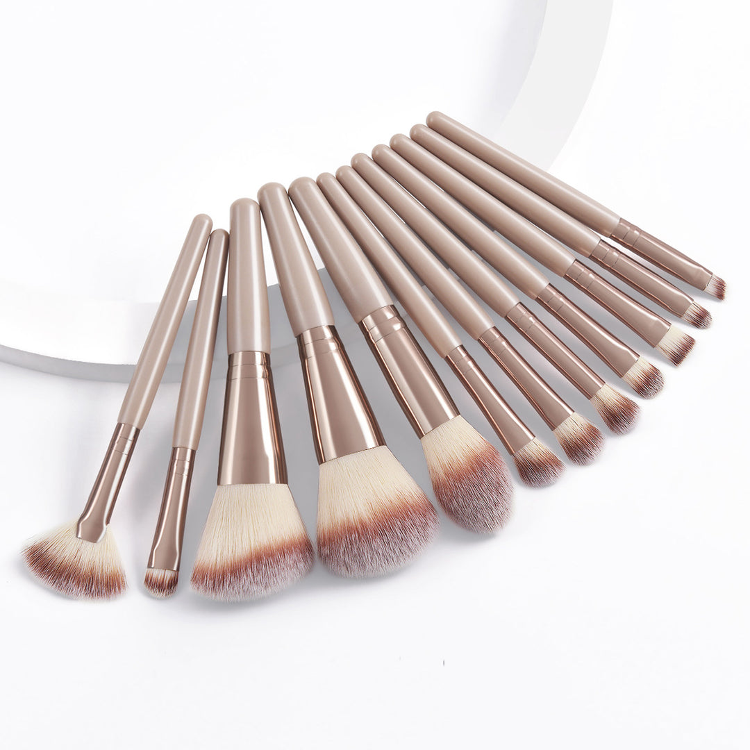 ✨ 12-Piece Portable Makeup Brush Set — Soft Nylon Beauty Tools 💄