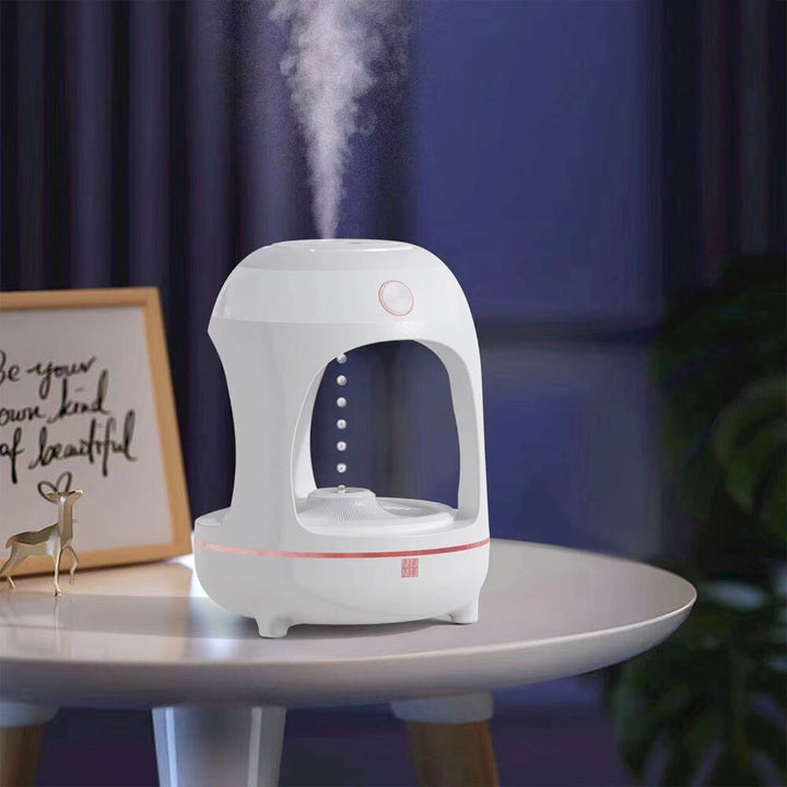 💧✨ Anti-Gravity Water Drop Humidifier | LED Night Light Fountain Mist Lamp 🌊